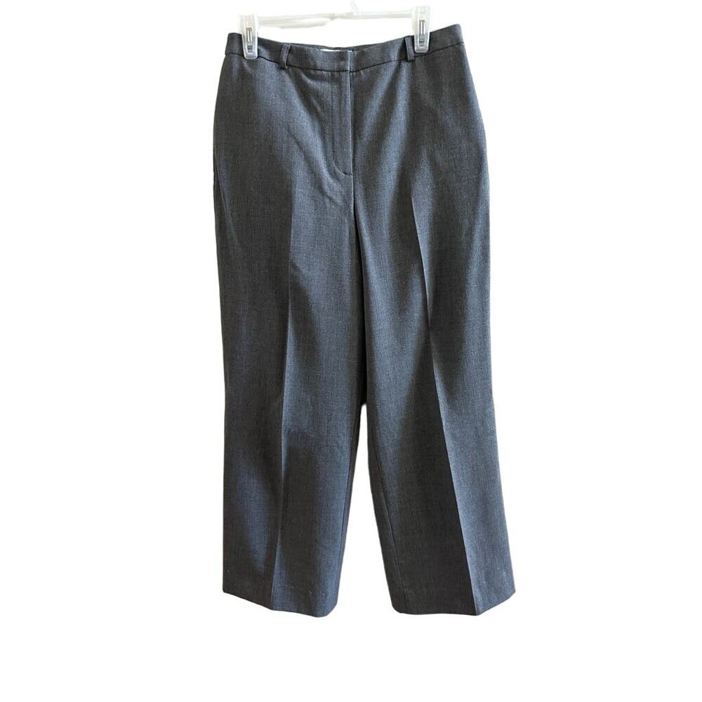 Talbots Womens Gray Stretch Straight Leg Dress Pants Trousers Size 10 NEW